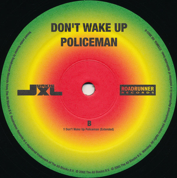 Junkie XL Featuring Peter Tosh & Friends : Don't Wake Up Policeman (12")