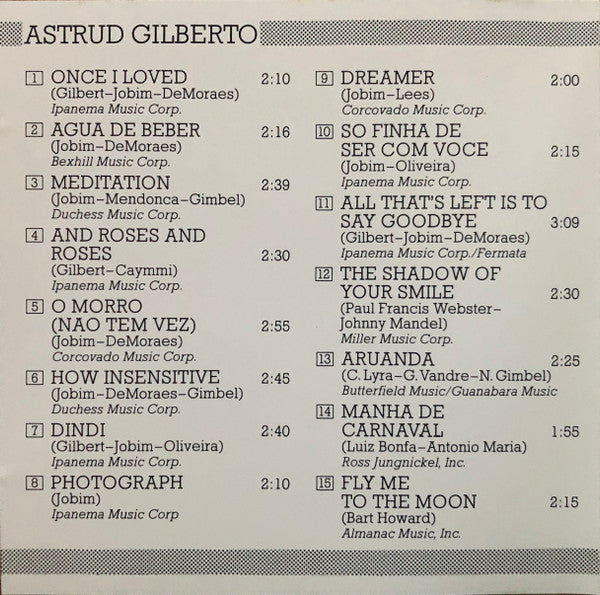 Astrud Gilberto : The Silver Collection (CD, Comp, RE)