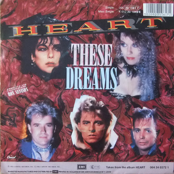Heart : These Dreams (7", Single)