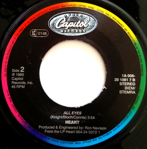 Heart : These Dreams (7", Single)