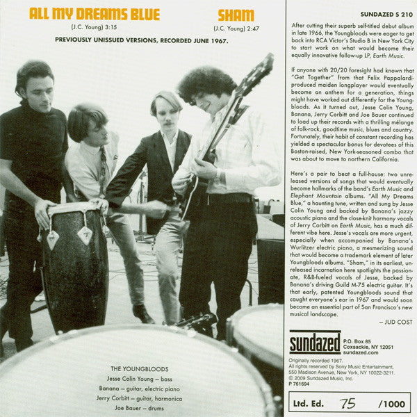 The Youngbloods : All My Dreams Blue (7", Single, Ltd, Num)