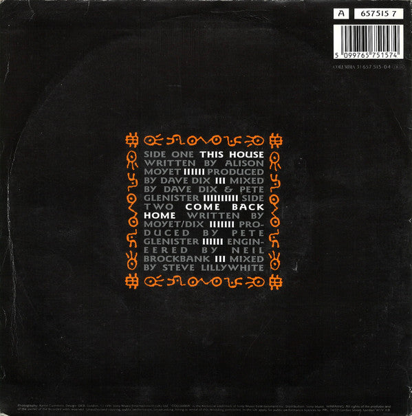 Alison Moyet : This House (7", Single)