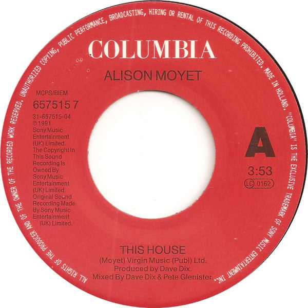 Alison Moyet : This House (7", Single)