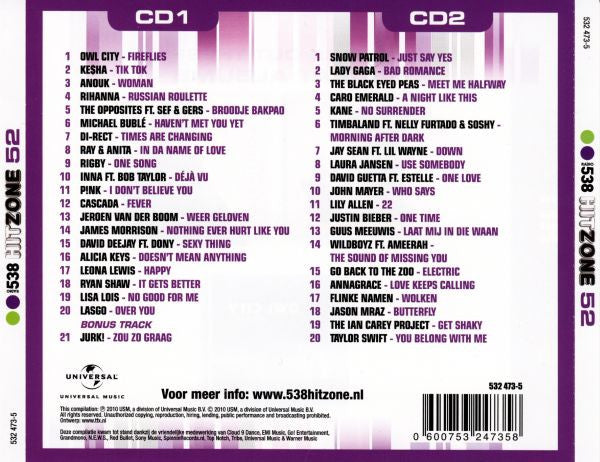 Various : Radio 538 - Hitzone 52 (2xCD, Comp)