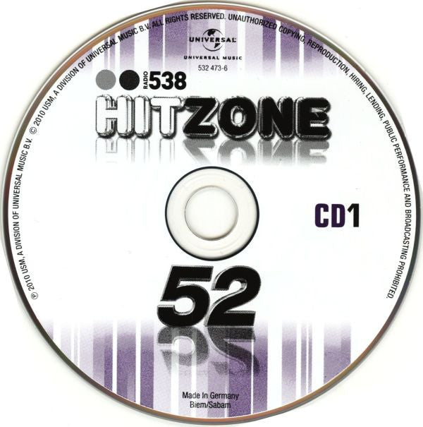 Various : Radio 538 - Hitzone 52 (2xCD, Comp)