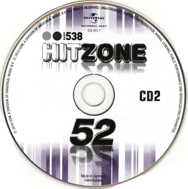 Various : Radio 538 - Hitzone 52 (2xCD, Comp)