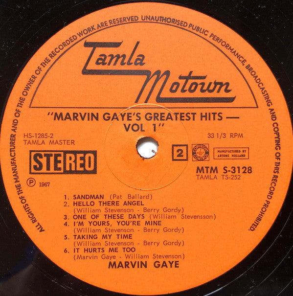 Marvin Gaye : Greatest Hits - Vol.1 (LP, Comp, Fli)