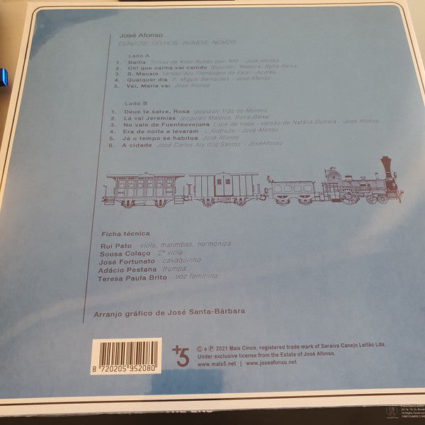 José Afonso : Contos Velhos Rumos Novos (LP, Album, RE, Gat)