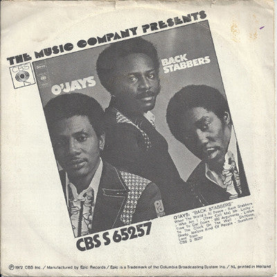 The O'Jays : 992 Arguments (7", Single)