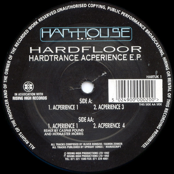 Hardfloor : Hardtrance Acperience E.P. (12", EP)