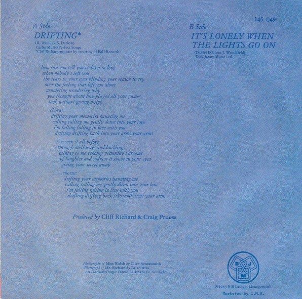 Sheila Walsh & Cliff Richard : Drifting (7", Single)