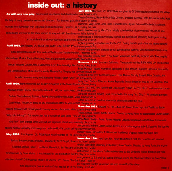 Adryan Russ, Doug Haverty : Inside Out - Original Cast Recording (CD, Album)