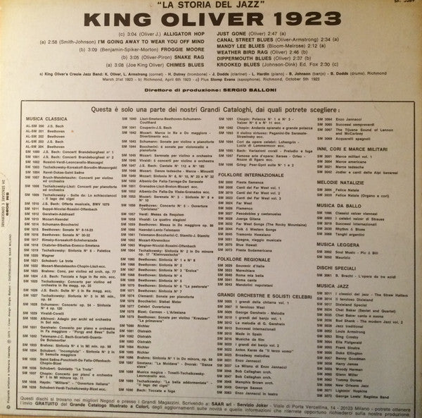 King Oliver's Creole Jazz Band : King Oliver's Creole Jazz Band (LP, Comp)