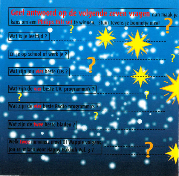 DJ Wappie : Horen... Zien... En Happy Hakkûh (CD, Comp)