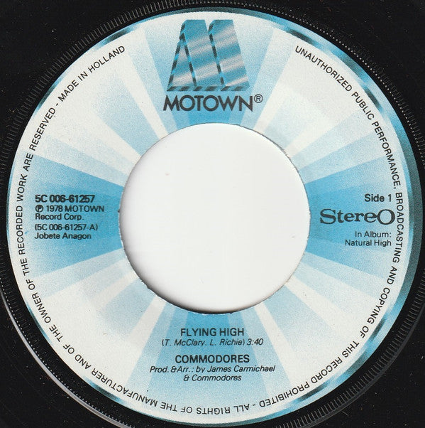 Commodores : Flying High (7")