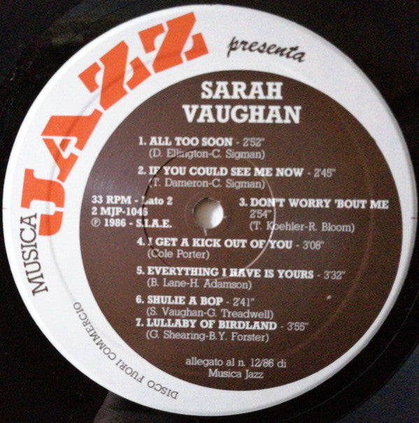 Sarah Vaughan : Sarah Vaughan (LP, Comp)