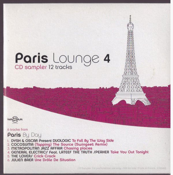 Various : Paris Lounge 4 (CD, Comp, Promo, Smplr, Car)