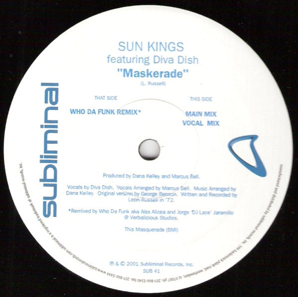 Sun Kings : Maskerade (12")