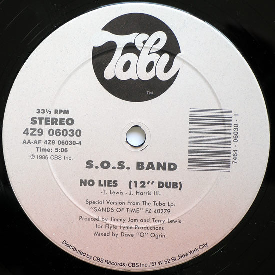 S.O.S. Band* : No Lies (12")
