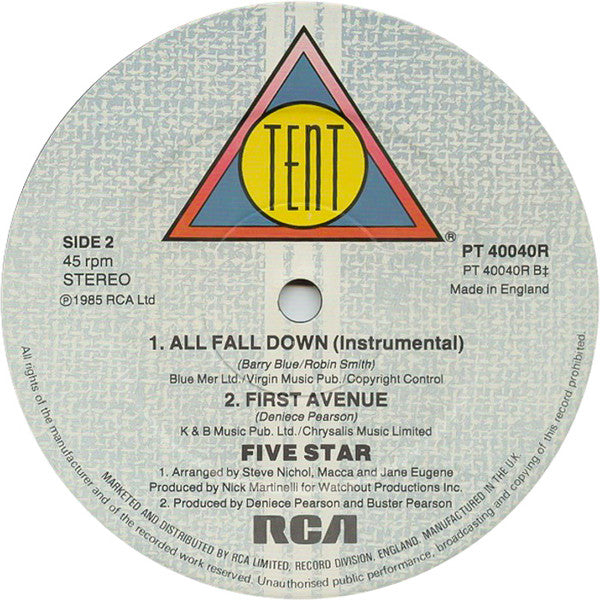 Five Star : All Fall Down (12")