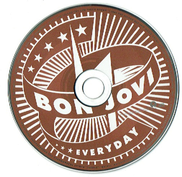 Bon Jovi : Everyday (CD, Single, Car)