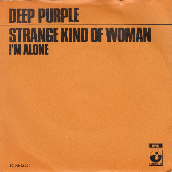 Deep Purple : Strange Kind Of Woman (7", Ora)