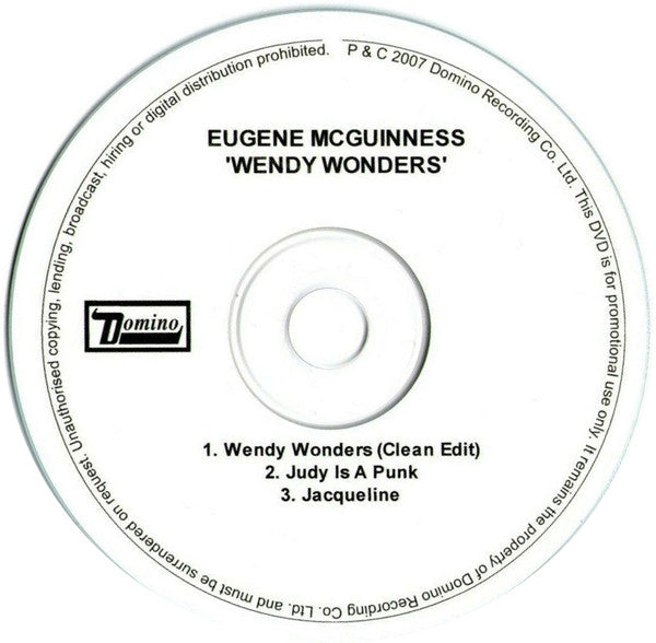 Eugene McGuinness : Wendy Wonders (CDr, Single, Promo)