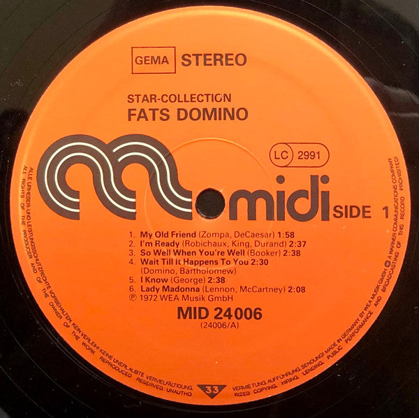 Fats Domino : Star-Collection (LP, Album, RE)