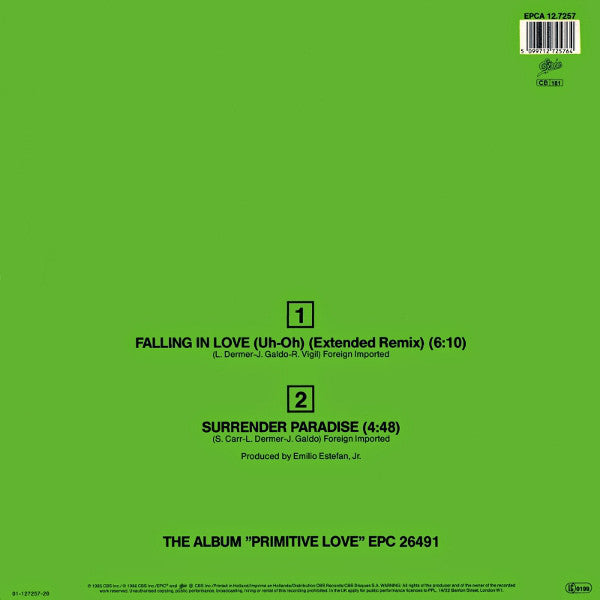 Miami Sound Machine : Falling In Love (Uh-Oh) (Extended Remix) (12", Maxi)