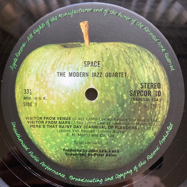 The Modern Jazz Quartet : Space (LP, Album, Gat)