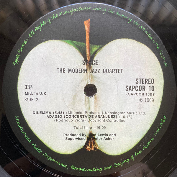 The Modern Jazz Quartet : Space (LP, Album, Gat)