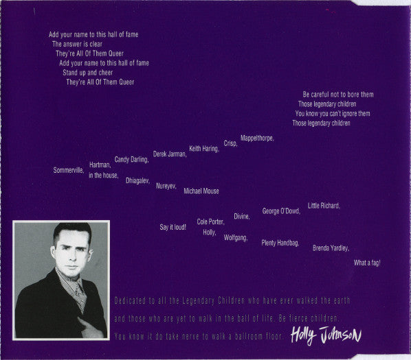 Holly Johnson : Legendary Children (All Of Them Queer) (CD, Maxi)