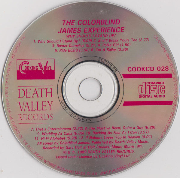 The Colorblind James Experience : Why Should I Stand Up? (CD, Album)