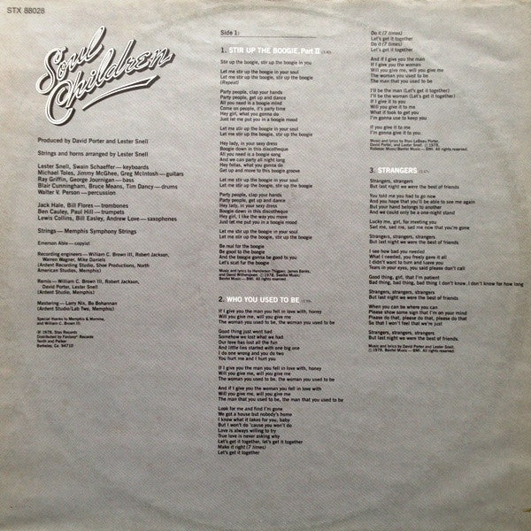 Soul Children : Open Door Policy (LP, Album)