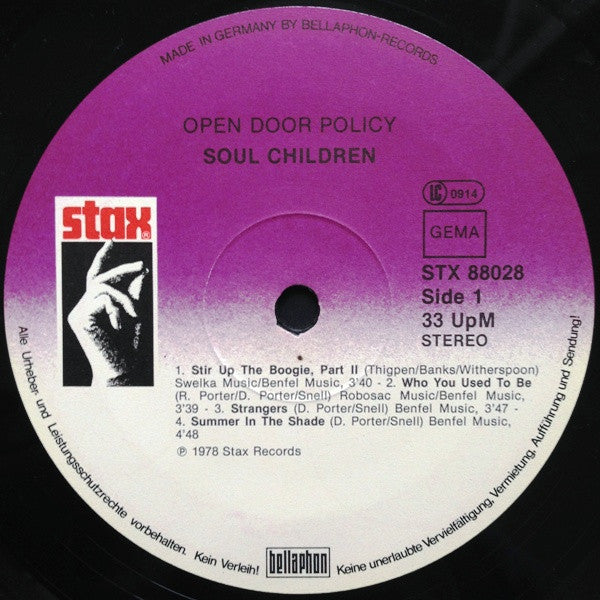 Soul Children : Open Door Policy (LP, Album)