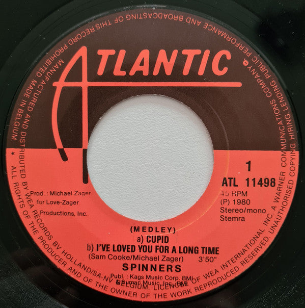 Spinners : Cupid - I've Loved You For A Long Time (7", Single)