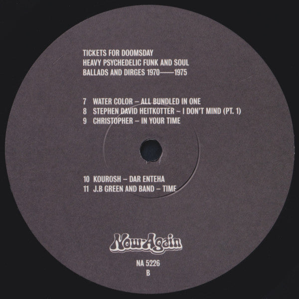 Various : Tickets For Doomsday: Heavy Psychedelic Funk And Soul (Ballads And Dirges 1970-1975) (LP, RSD, Comp)