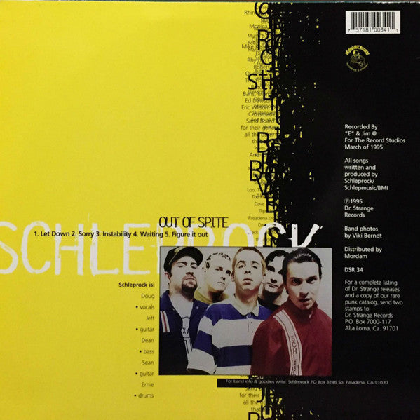 Schleprock : Out Of Spite (LP, S/Sided, MiniAlbum)