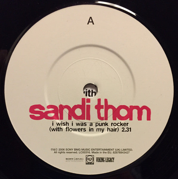 Sandi Thom : I Wish I Was A Punk Rocker (With Flowers In My Hair) (7", Single)