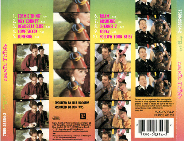 The B-52's : Cosmic Thing (CD, Album, RE, RP)