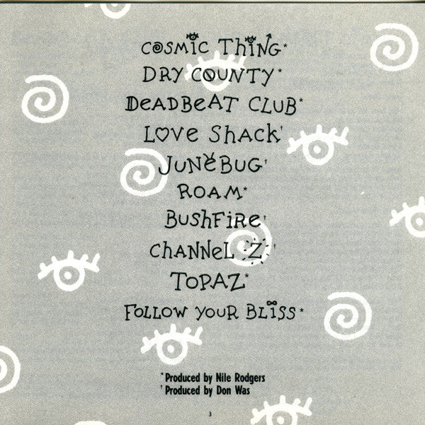 The B-52's : Cosmic Thing (CD, Album, RE, RP)