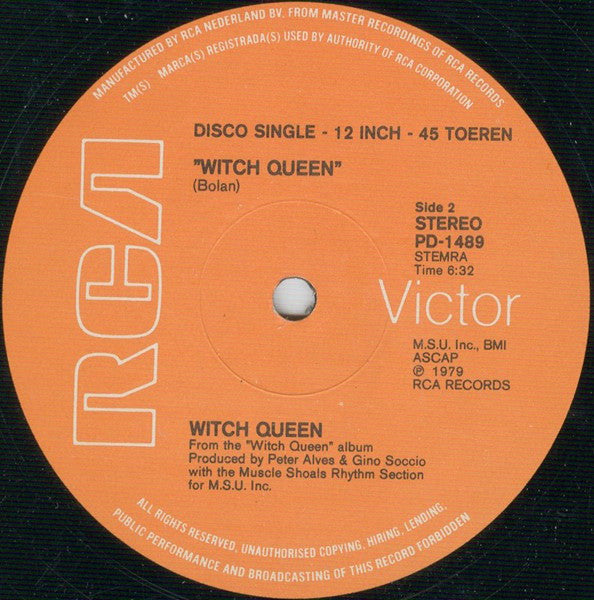 Witch Queen : Bang A Gong (12", Single)