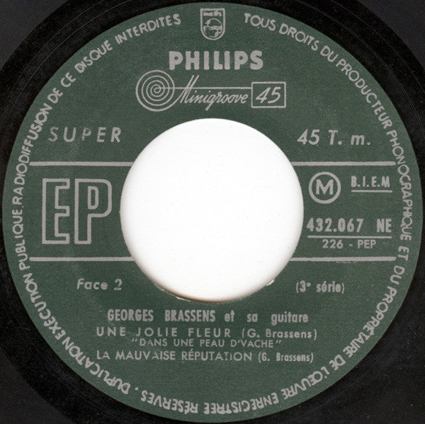 Georges Brassens : 3 (7", EP, M/Print, RE)