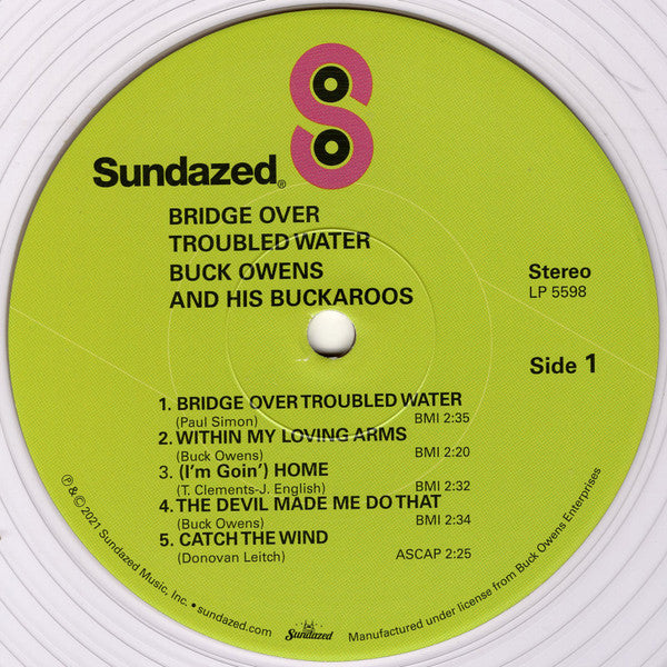 Buck Owens And His Buckaroos : Bridge Over Troubled Water (LP, Album, RSD, RE, Cle)