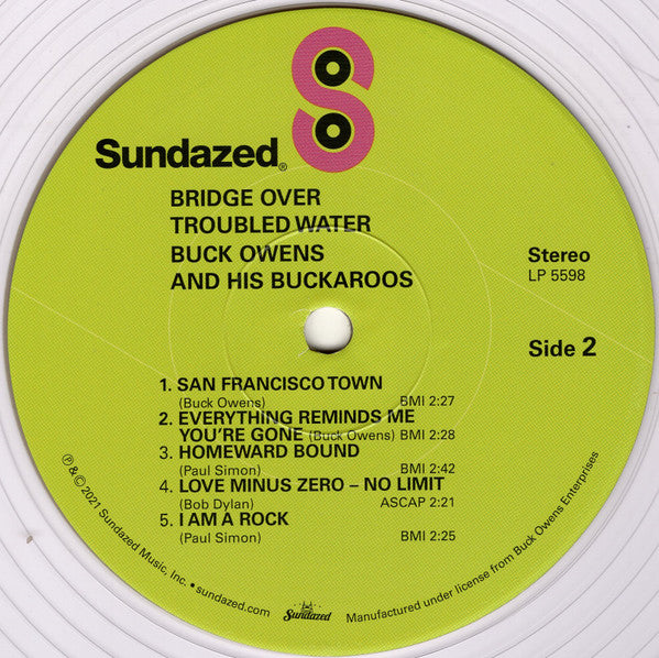 Buck Owens And His Buckaroos : Bridge Over Troubled Water (LP, Album, RSD, RE, Cle)