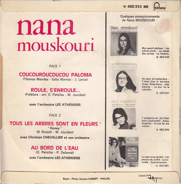 Nana Mouskouri : Coucouroucoucou Paloma (7", EP)
