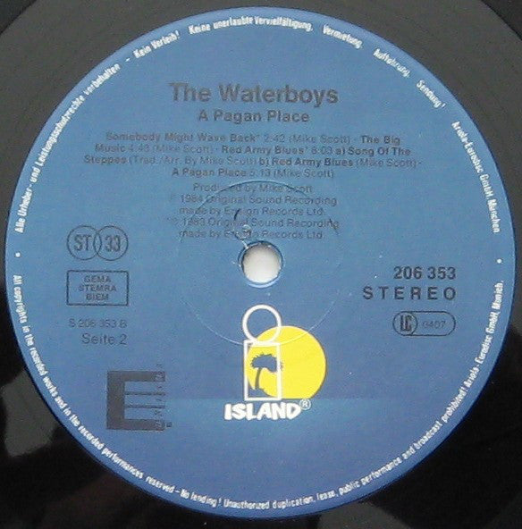 The Waterboys : A Pagan Place (LP, Album)