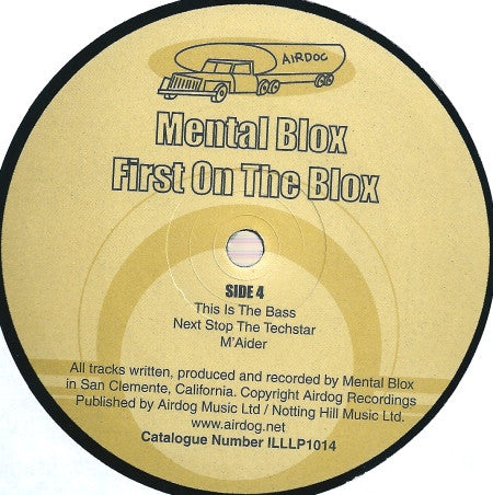 Mental Blox : First On The Blox (2xLP, Album, Ltd)