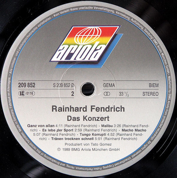 Rainhard Fendrich : Das Konzert (LP, Album)