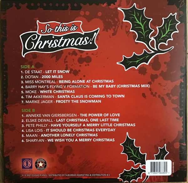 Various : So This Is Christmas (LP, Comp, RE, Whi)